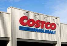 Costco Wholesale building exterior with prominent logo sign
