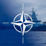 Navy ships with NATO logo overlay.