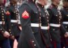 Marines Move In—Too Close For China’s Comfort! Marines in formal uniforms marching in a parade
