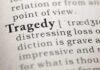 Father And Sons SLAUGHTER Daughter — HORRIFIC Details Close-up of the word 'Tragedy' in a dictionary with its definition