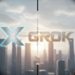 Create a featured image for the article titled: Massive AI Crackdown: X and Grok in Crosshairs -- Spell out GROK and have b
