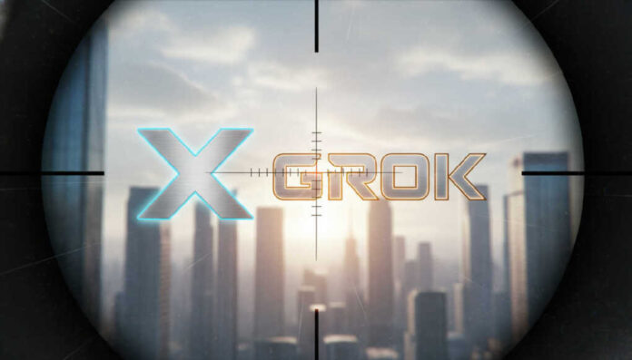 ai-generated-create-a-featured-image-for-th-1768264697515.jpg Create a featured image for the article titled: Massive AI Crackdown: X and Grok in Crosshairs -- Spell out GROK and have b