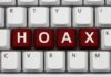 Embassy Order Or Hoax? Iran Rumor Close-up of a computer keyboard with the word HOAX spelled out in red keys