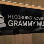 Sign of the Grammy Museum displaying the Recording Academy logo