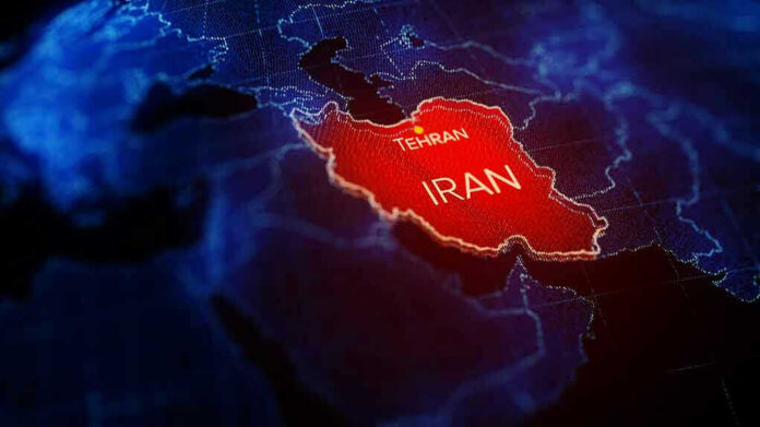 1511520731 Map of Iran highlighted with Tehran marked.