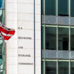 Explosive Report: Trump’s Stock Trades Unveiled U.S. Securities and Exchange Commission building and flag.