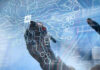 Central Banks Sound: Global Watchdogs Raise the Alarm Hand drawing artificial intelligence digital circuit board.
