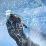 Central Banks Sound: Global Watchdogs Raise the Alarm Hand drawing artificial intelligence digital circuit board.