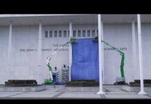 Crews remove Donald Trump's name from The Kennedy Center