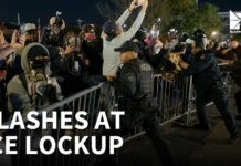 Arrests made as protesters clash with ICE outside New Jersey lockup