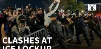 Arrests made as protesters clash with ICE outside New Jersey lockup