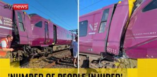 Two trains collide near Bedford leaving multiple people injured, emergency services confirm