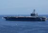 Lethal U.S. Boat Strike Raises Proof Concerns A large aircraft carrier sailing in the ocean