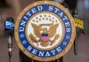 Washington Seizes Oil, Demands Budgets Official seal of the United States Senate with microphones in the background