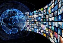 Navy Drones Raise Fresh Supply Chain Fears Digital globe with curved wall of multimedia screens
