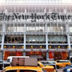 One Label, Big Consequences: NYT Torches AIPAC The New York Times building facade with street traffic