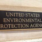 EPA building plaque on a stone wall